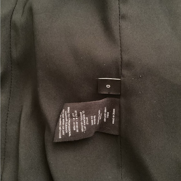 Theory Single breast Black Lamb Leather Blazer - Picture 3 of 3